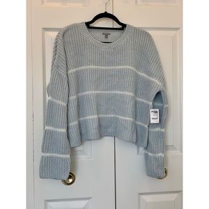 Blue and White Sweater